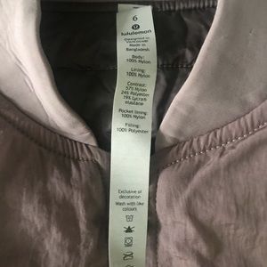 Lululemon Bomber jacket reversible
